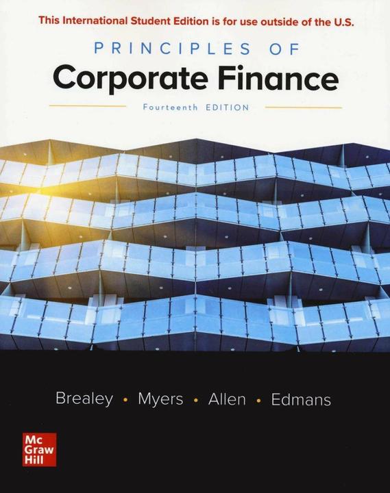 Produktbild Principles of Corporate Finance (Englisch, Alex Edmans, Richard Brealey, Stewart Myers, Franklin Allen, 2022)