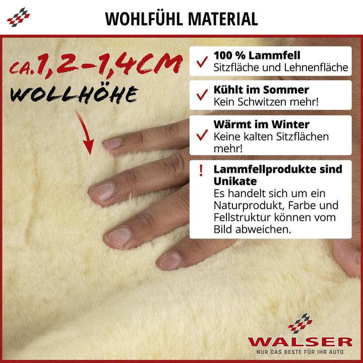 Immagine prodotto CarComfort Sitzaufleger aus Lammfell Cosmo anthrazit 12-14 mm Fellhöhe