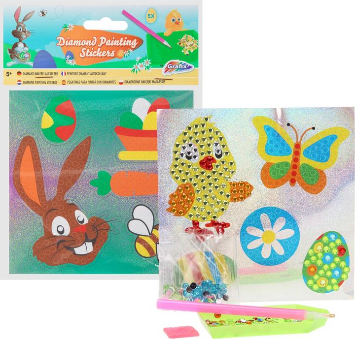 Actual product image Grafix Diamond painting stickers Easter (1 x, 20 x 15 x 0.5 cm)