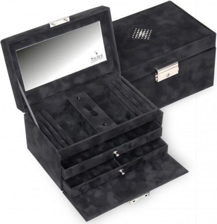 Produktbild Sacher 27.503.040.404 - Schmuckkoffer Eva Crystalo, schwarz