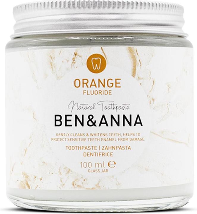 Ben & Anna Dentifrice Fluorure d'orange (100 ml)