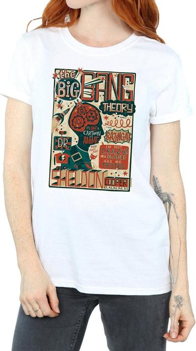 Image du produit Big Bang Theory Femme/Les femmes - T-shirt boyfriend en coton avec affiche infographique (S)