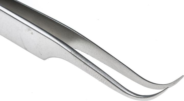 Produktbild Bahco Hochpräzisionspinzette aus Edelstahl Typ 7A mit gebogenen und feinen Spitzen, 120mm