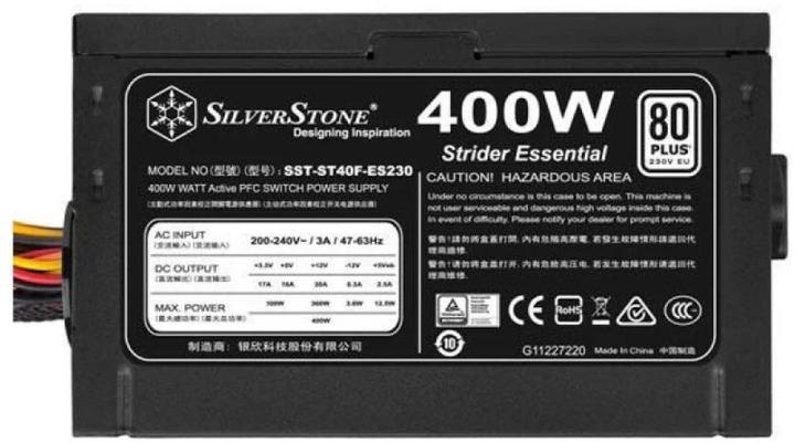 Actual product image Silverstone Power supply ST40F-ES230 400W (400 W)