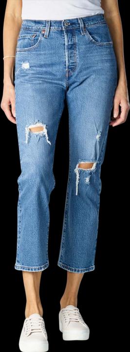 Levis 501 Cropped Jeans Straight Fit charsleten ends (W26/L26)
