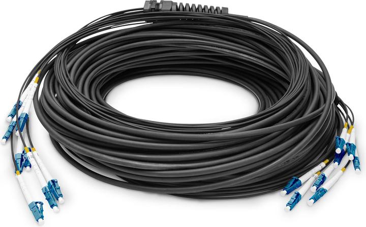 Actual product image Digitus Pre-assembled Fiberglass Universal Breakout Cable, Multi Mode OS2, 8 Fibers, LC/UPC - LC/UPC (LSOH, 75 m)