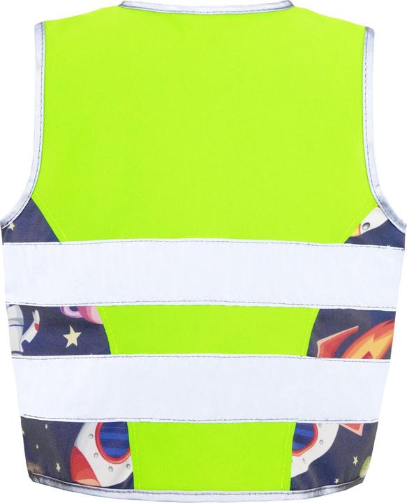 Immagine prodotto Korntex Gilet ad alta visibilità per bambini Action "Aerospace" - CO2 Neutro - Verde neon/UFO - XXS (XXS)