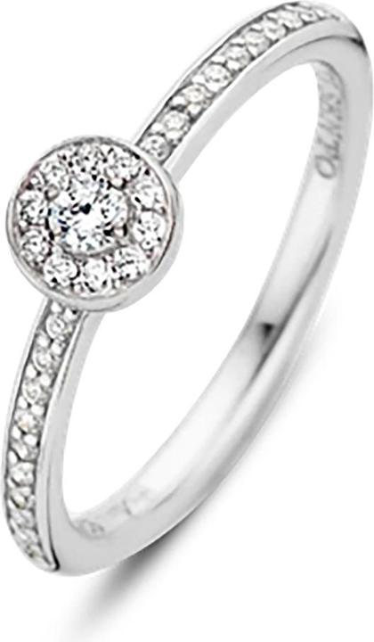 Actual product image Ti Sento Milano Ring with zirconia 12101ZI (56, 925 Silver)