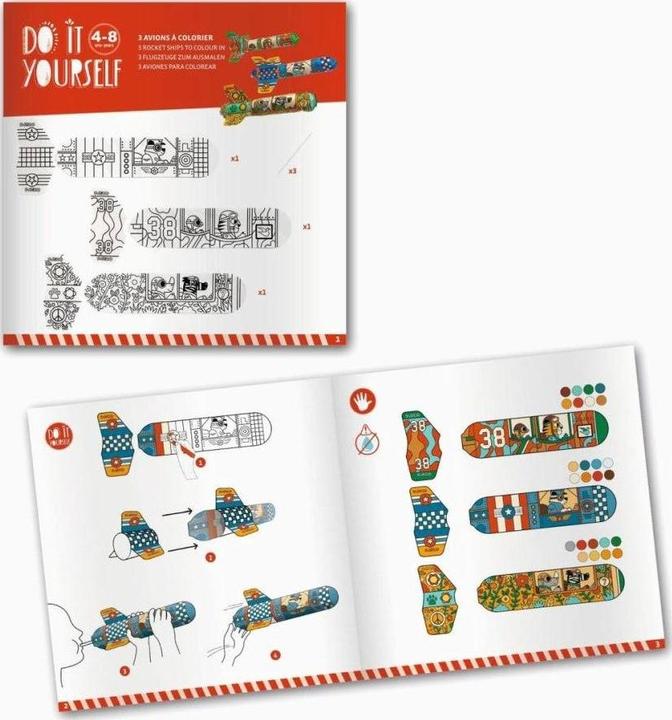Actual product image Djeco Airman for coloring