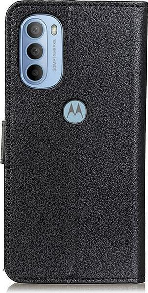 Actual product image MU Classic Litchi Leather Bookcover Series (Motorola Moto G41, Motorola Moto G31)