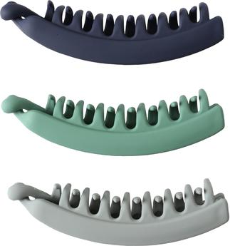 Immagine prodotto Trisa Fermaglio per capelli Fashion Banana Navy, Green, Grey 3 pezzi. (3 pz.)