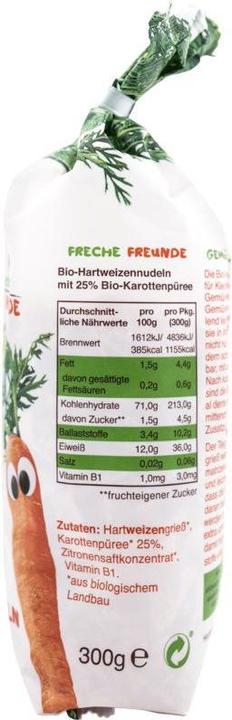 Actual product image Freche Freunde Vegetable noodles (309 g)