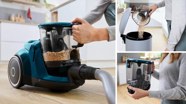 Produktbild Bosch Hausgeräte Serie 6, Beutelloser Staubsauger, ProFamily, Blau, BGC41XFMLY