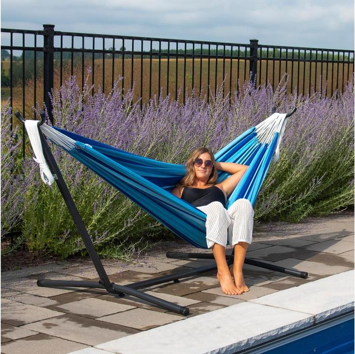 Actual product image Vivere Double hammock with frame (205 kg)