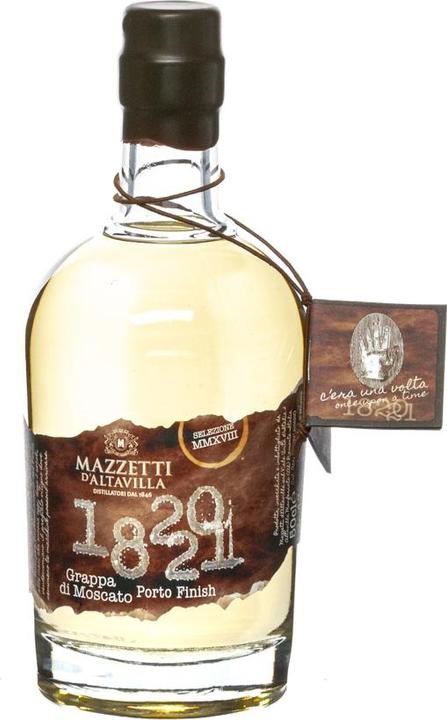 Produktbild Mazzetti d'Altavilla 1820 - 1821 Grappa Moscato Port Cask 0,5 Liter 43 % Vol.