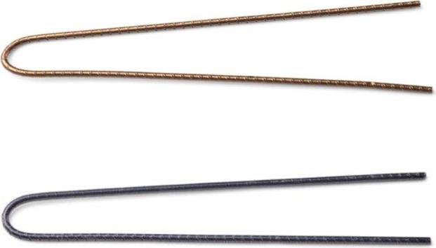 Immagine prodotto Trisa Forcine professionali scanalate a U 53 mm bronzo 40 pz. (40 pz.)