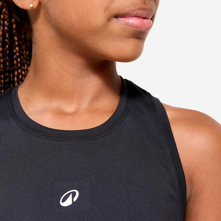 Actual product image Decathlon Top Mädchen Multisport atmungsaktiv - schwarz (10, 11, 12)