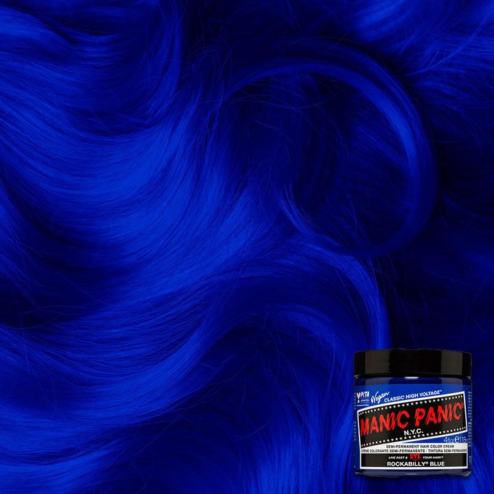 Actual product image Skybound Rockabilly Blue Classic Creme Vegan Cruelty Free Blue Semi Permanent Hair Dye 118ml (Rockabilly Blue)