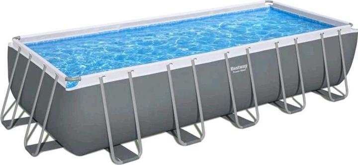 Actual product image Bestway Power Steel rectangular pool 549 x 274 x 132 cmDark grey (549 x 274 x 132 cm)