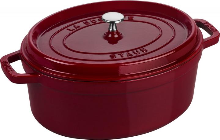 Image du produit Staub Cocotte 31 cm, ovale, Bordeaux, Fonte (Cocotte + faitout, Fonte)