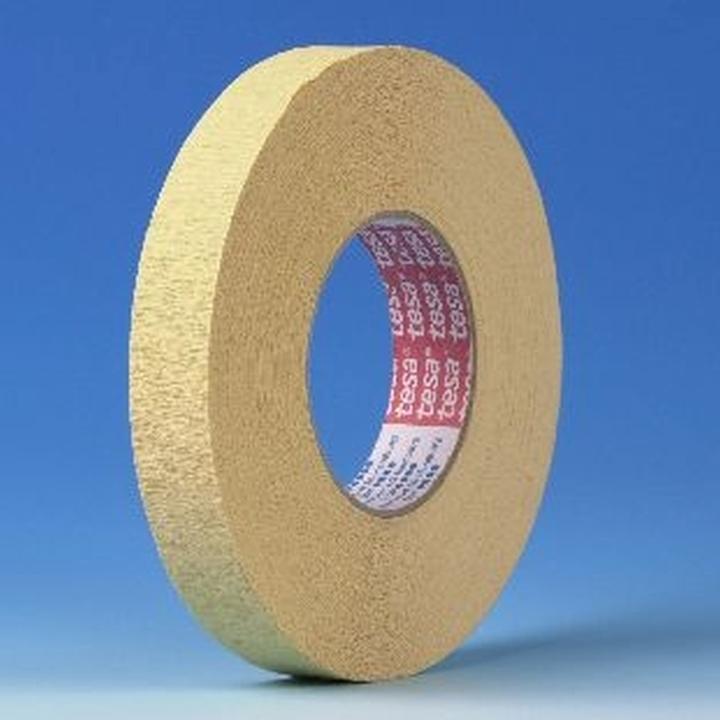 Actual product image tesa Crepe tape krepp® 4322 strongly creped chamois length 50 m width 25 mm (25 mm)