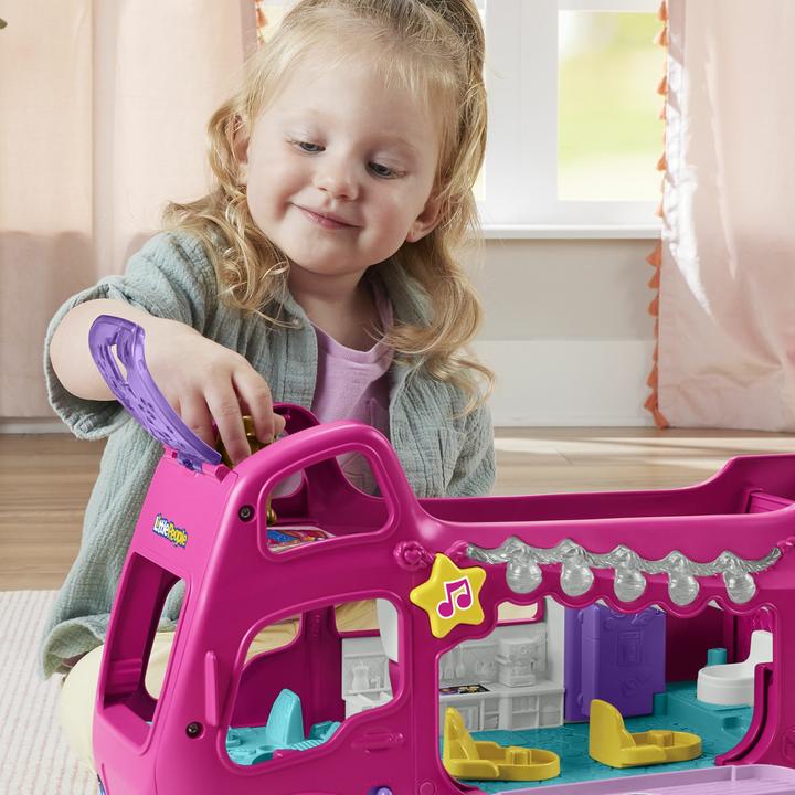 Immagine prodotto Fisher-Price Little People Barbie Little Dreamcamper playset con luci e suoni, 2 figure (85)