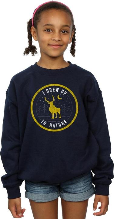 Actual product image Disney Girls Frozen 2 Sven I Grew Up In Nature Sweatshirt (116)
