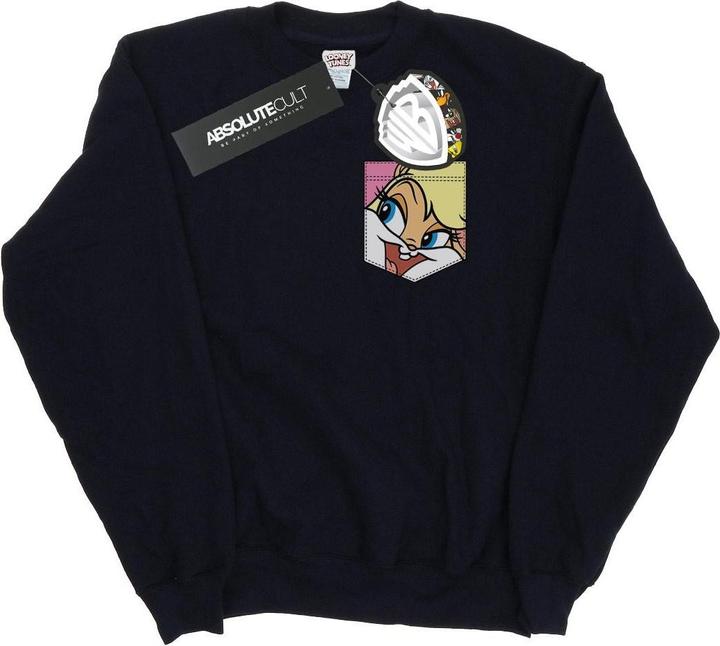 Produktbild Looney Tunes Lola Bunny Face Faux Pocket Sweatshirt (L)