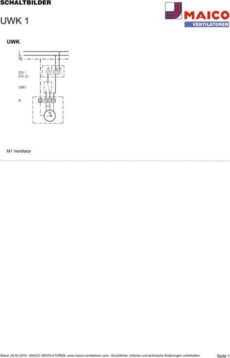 Image du produit Maico MAI UWK 1 Inverseur blanc alpin 80x150x10mm 230V IMax 1A