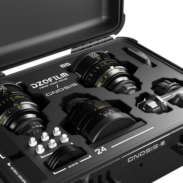 Image du produit Dzofilm Gnosis 3-Lens Kit (Macro 24/32/65 T2.8) impérial (PL, Plein format)
