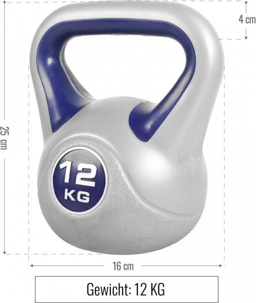 Produktbild Gorilla Sports Kettlebell Stylish (1 x 10 kg, 1 x 18 kg, 1 x 20 kg, 1 x 2 kg, 1 x 4 kg, 1 x 3 kg, 1 x 14 kg, 7 x 12 kg, 1 x 6 kg, 1 x 8 kg, 1 x 16 kg, 1 x 12 kg)