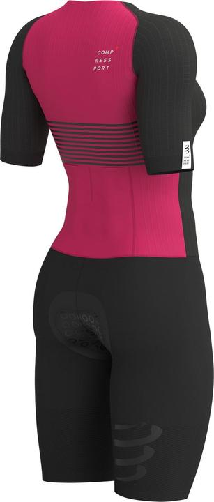 Actual product image Compressport Aero SS Trisuit Women Black/Jazzy (M)