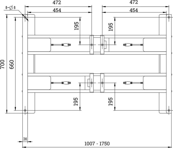 Produktbild OK-Line H+AMMAtg-henverstellbares Elektro-Schreibtisch-System SOLID 450