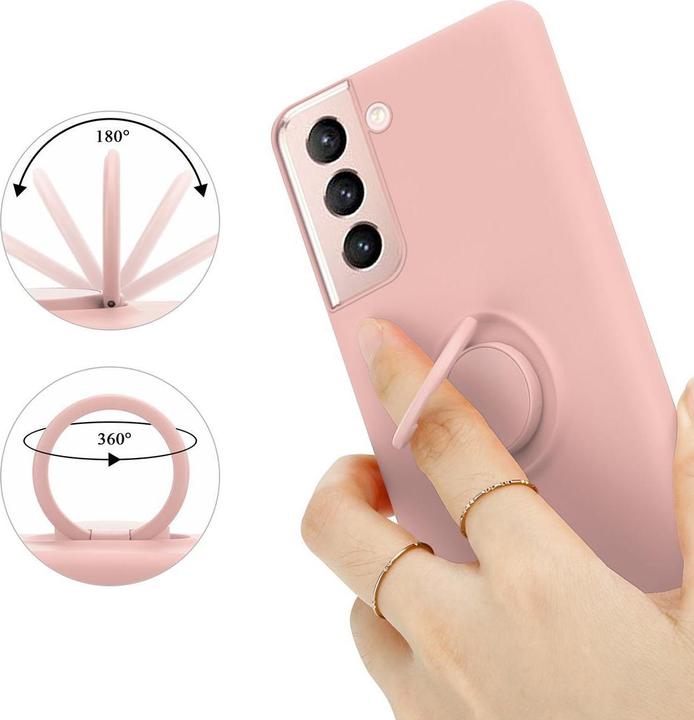 Productafbeelding Cadorabo TPU Vloeibare Ring Silicone Hoesje (Samsung Galaxy S21 5G)