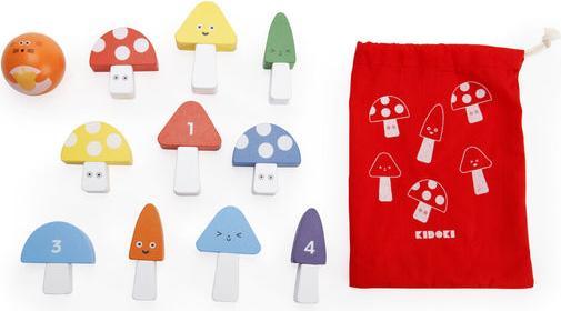 Actual product image Kikkerland Mushroom Bowling