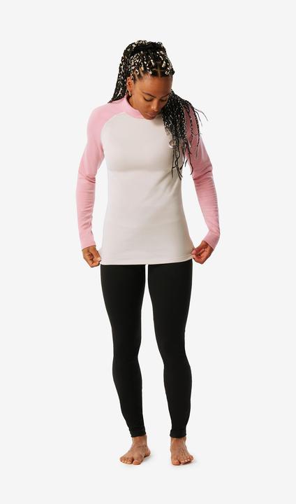 Produktbild Wedze Skiunterwäsche Funktionsshirt Damen - BL500 beige/rosa (L)