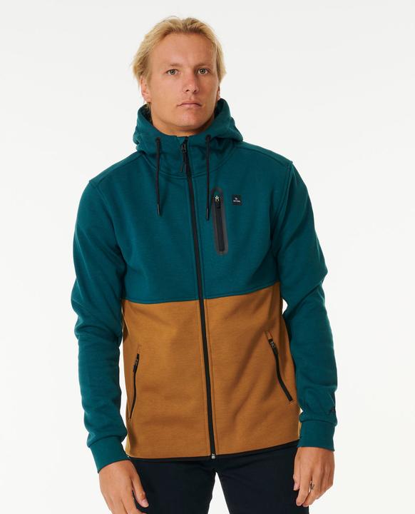 Actual product image Rip Curl Anti Series - Sweatshirt mit durchgehendem Reissverschluss „Departed“ (XL)