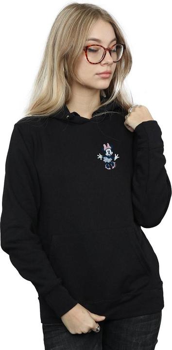 Actual product image Disney Womens/Ladies Minnie Mouse Dancing Chest Hoodie (S)