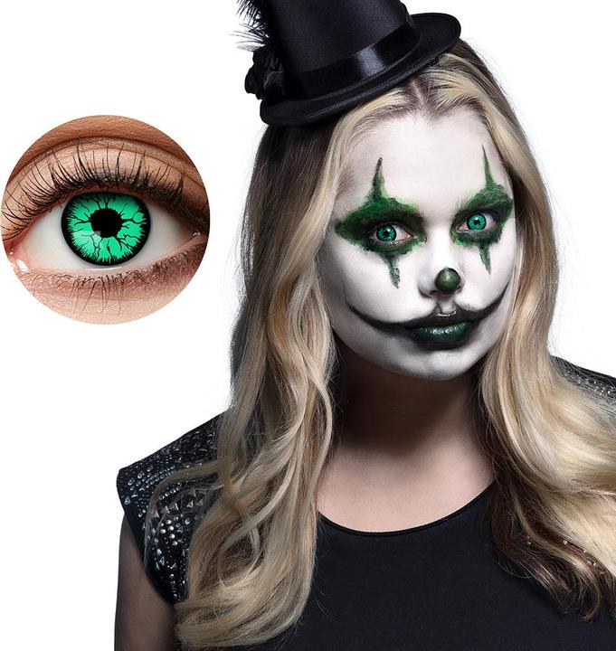 Immagine prodotto Boland Lenti a contatto Freaky Clown: Lenti settimanali (Verde)