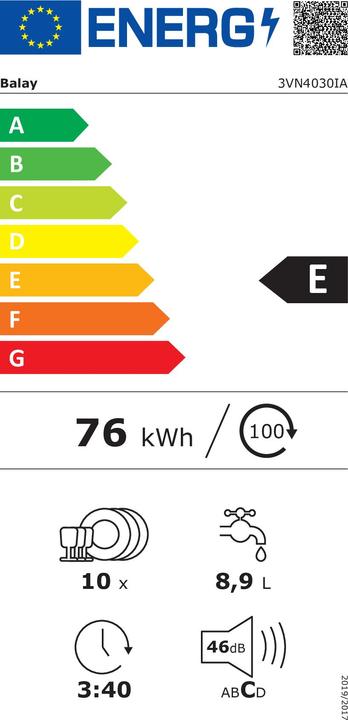 Energy Label Balay 3VN4030IA