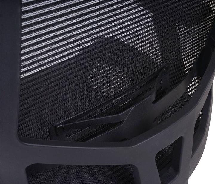 Image du produit Swisshandel24 Chaise de bureau, chaise de bureau, fonction coulissante Tissu/textile ISO9001 - noir/noir