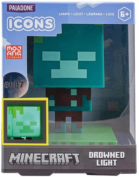 Actual product image Paladone Products Minecraft Drowned Zombie Icon Light