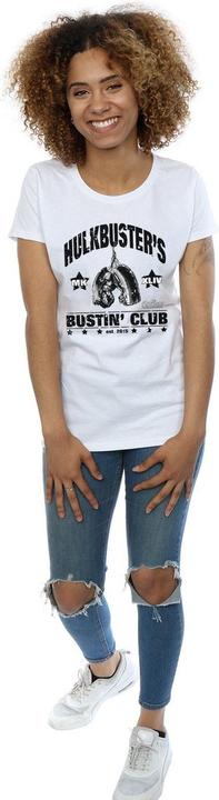 Actual product image Womens/Ladies Iron Man Hulkbuster's Bustin' Club Cotton T-Shirt (M)