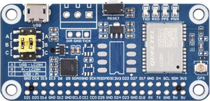 Immagine prodotto WaveShare Stazione base GPS-RTK LC29H(BS) a doppia banda L1+L2 per Raspberry Pi