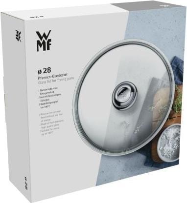 Produktbild WMF Glasdeckel Pfannendeckel 28cm Kochtopfdeckel Ersatzdeckel Metallknauf (28 cm, Metall, Glas)