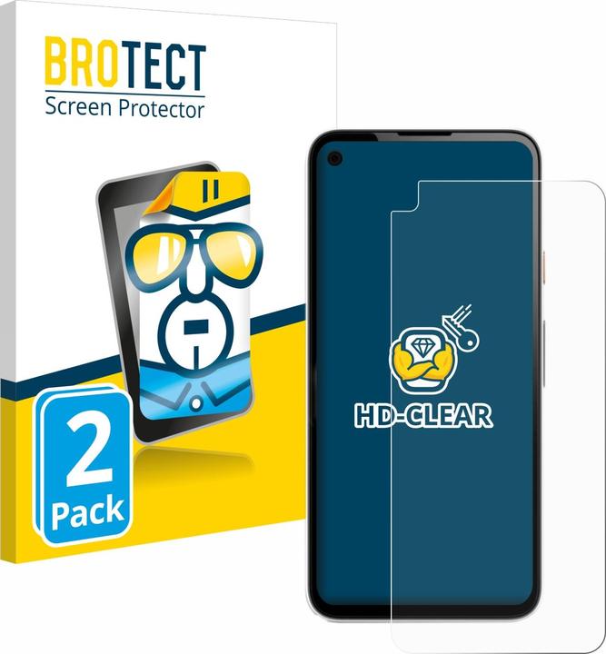 Produktbild BROTECT Schutzfolie Displayschutz Klar (2 Stück, Google Pixel 4a)