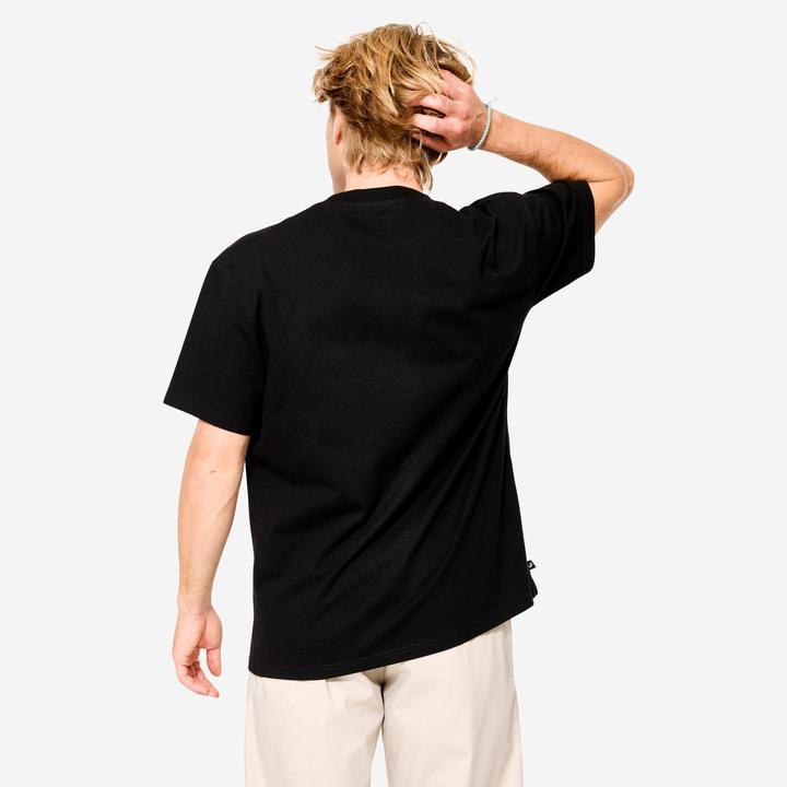 Image du produit Oxelo T-shirt de skateboard manches courtes ts500 trafic noir (XL)