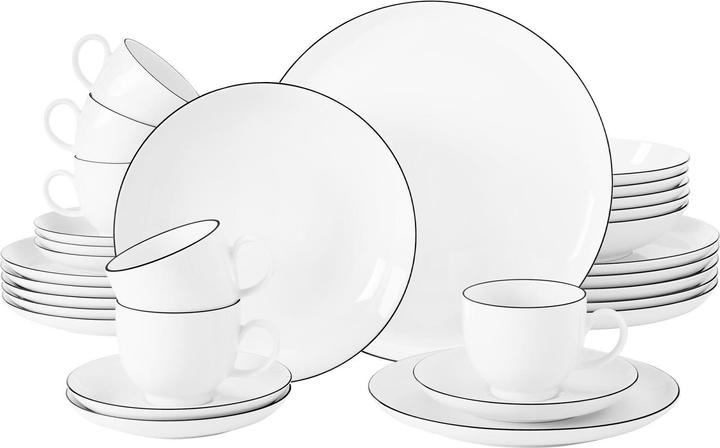 Image du produit Seltmann Lido Black Line Kombiservice (30 pièce(s))