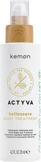 Actual product image Kemon Actyva Bellessere Night Treatment Hair Care with Velvety Effect Argan and Linseed Oils Rinse-F (125 ml)