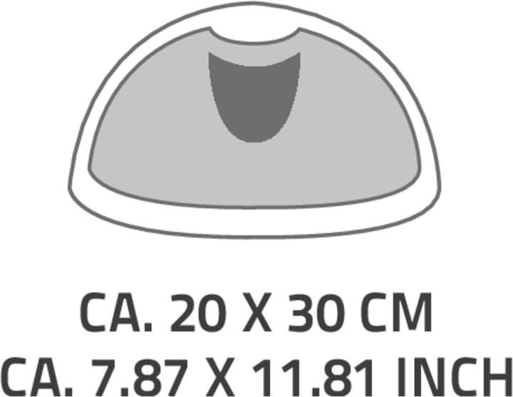 Actual product image Ridder Neck Pillow Comfort Grey (20 x 30 cm)